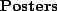 \begin{textbf}{Posters}\end{textbf}